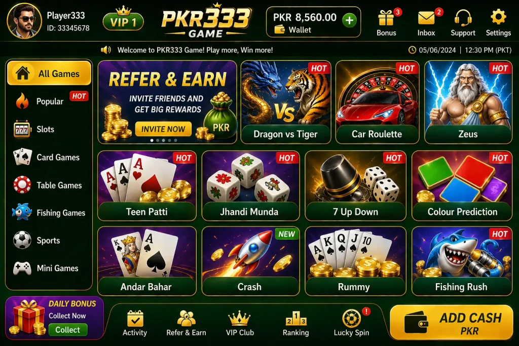 pkr333 game