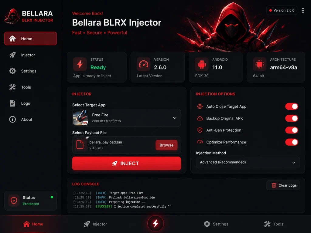 ballara blrx injector