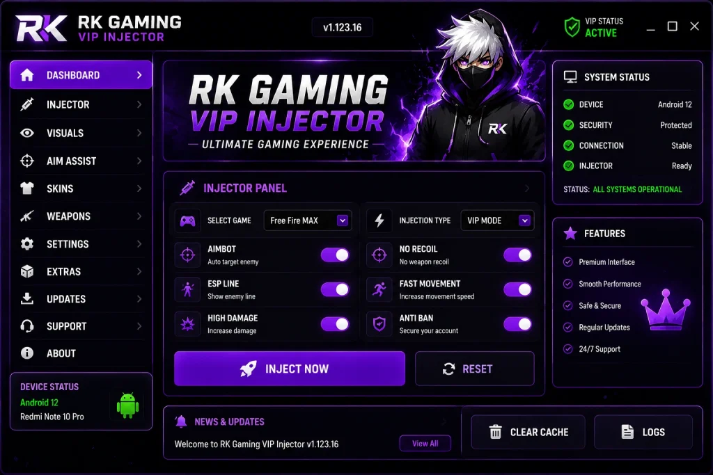 RK Gaming VIP Injector