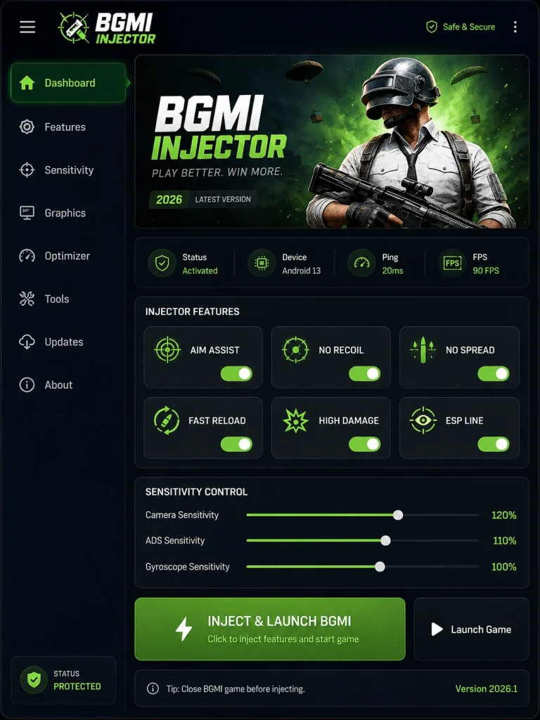 bgmi injector