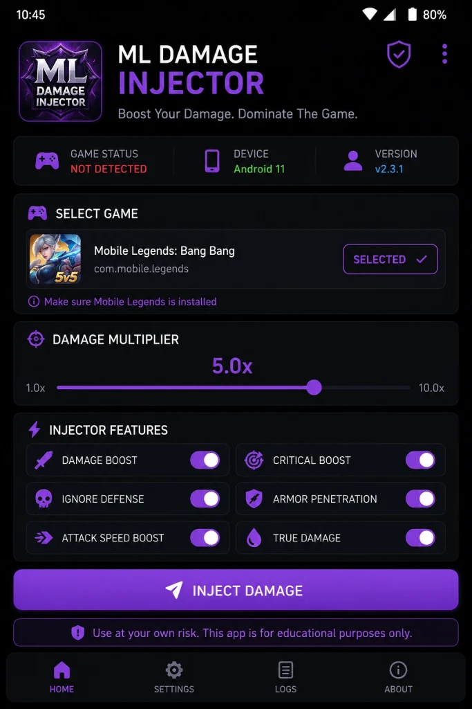 ml damage injector