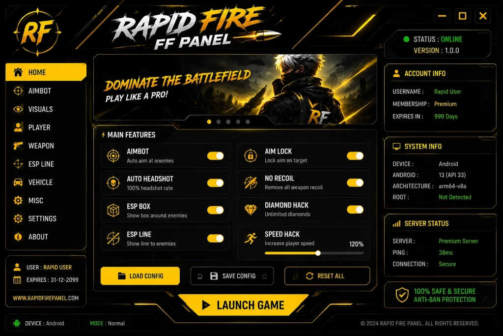 rapid fire ff