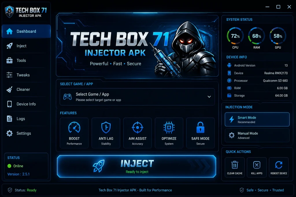 tech box 71 injector