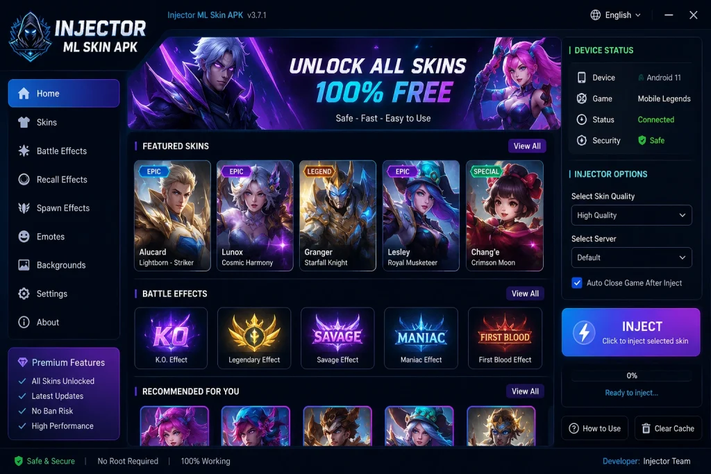 injector ml skin apk