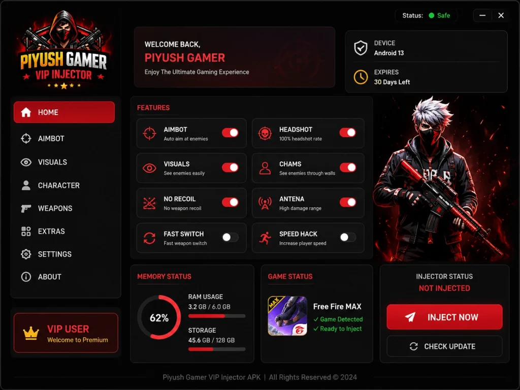 piyush gamer vip injector