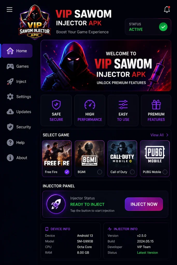 vip sawom injector