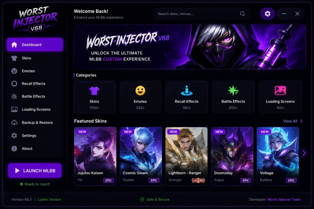 worts injector v68